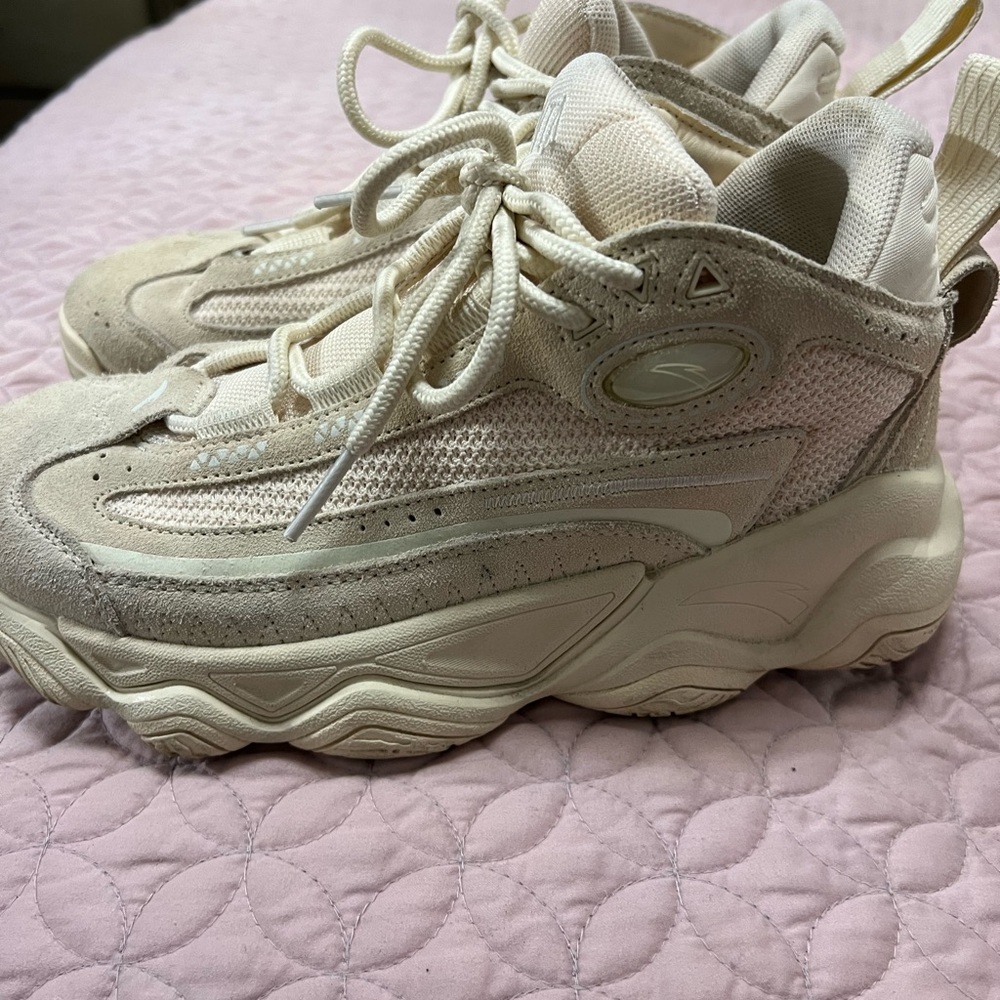 Women's Beige High-Top Sneakers